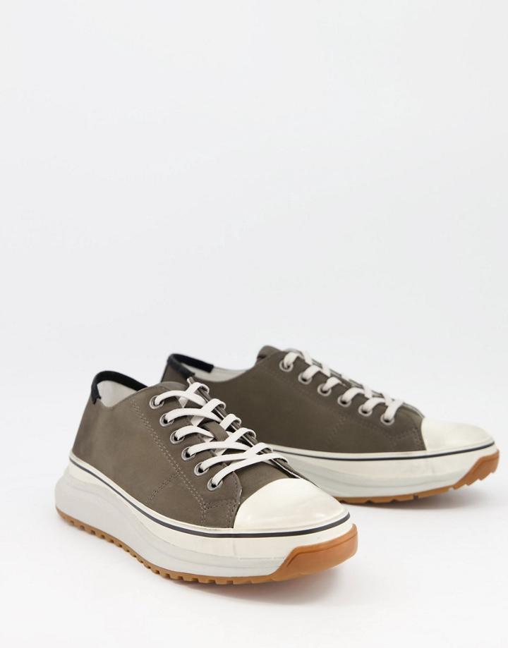 All Saints Brady Chunky Sneakers In Gray-grey