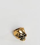 Designb Skull Ring In Antique Gold Exclusive To Asos - Gold