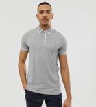 French Connection Tall Piping Polo-gray