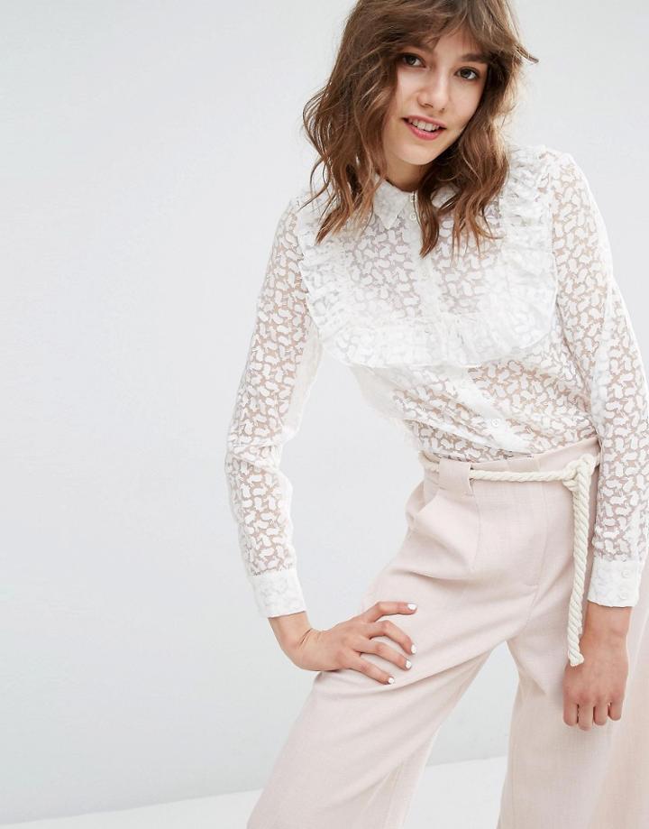 Paul & Joe Sister Blouse With Bunny Print - White 01