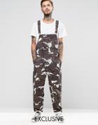Reclaimed Vintage Camo Overalls - Green