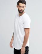 Only & Sons Crew Neck T-shirt With Cut & Sew Detail - White