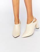 Truffle Collection Mona Sling Point Heeled Shoes - Cream
