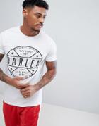 Asos Muscle T-shirt In White With City Print - White
