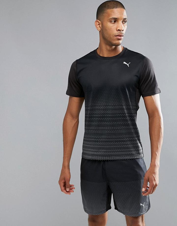 Puma Running Graphic T-shirt In Black 51555401 - Black