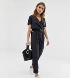 Noisy May Petite Utility Buckled Jumpsuit - Black