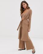 Skylar Rose Longline Kimono Two-piece - Brown