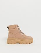 Public Desire Biggie Blush Chunky Sneakers - Beige