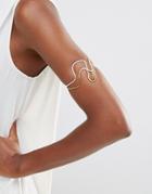 Made Two Tone Arm Cuff - Gold