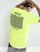 Crooked Tongues Gildan T-shirt In Yellow With Back Print - Yellow