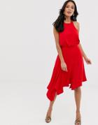 Lipsy Midaxi Dress In Red - Red