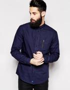 2xh Brothers Shirt With Zip Pocket - Blue