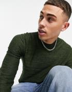 Selected Homme Buddy Crew Neck Sweater-green