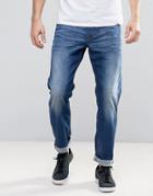 Diesel Larkee - Beex Regular Taper Jeans 084cv Mid Wash - Blue