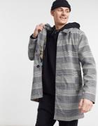 Harry Brown Plaid Premium Trench-grey