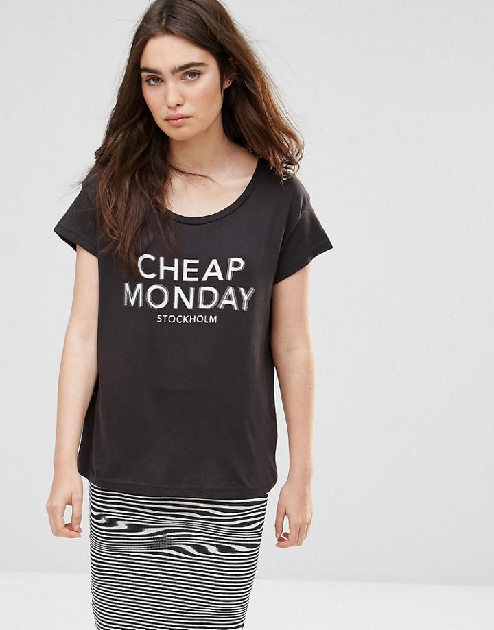 Cheap Monday Have Logo T-shirt - Punk Black