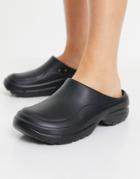 Asos Design Manta Clog Slides In Black