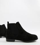 New Look Suedette Chelsea Ankle Boot-black