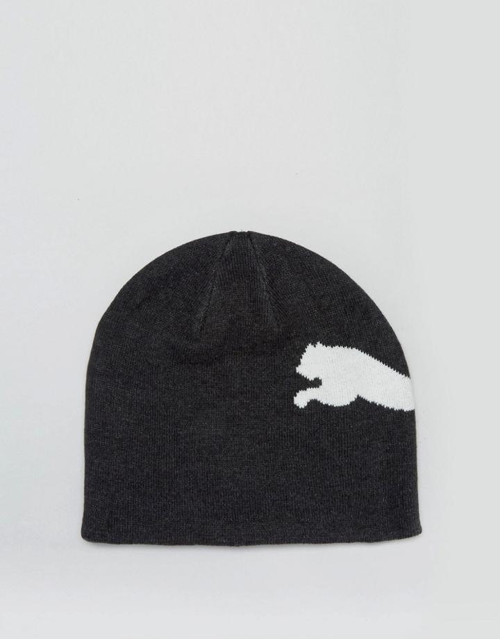 Puma Ess Big Cat Beanie In Gray 5292506 - Gray