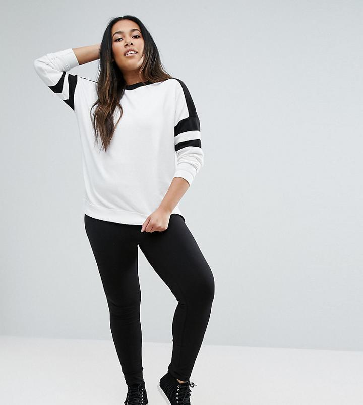 Asos Design Curve Premium Supersoft Legging In Cotton Modal - Black
