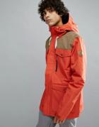 Quiksilver Raft Ski Jacket In Ketchup Red - Red