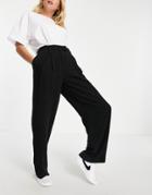 Weekday Lilah Tailored Pants In Black