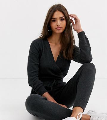 Micha Lounge Luxe Knitted Jumpsuit With Wrap Front