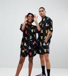 Asos Design X Glaad & Shorts Two-piece In Print - Black