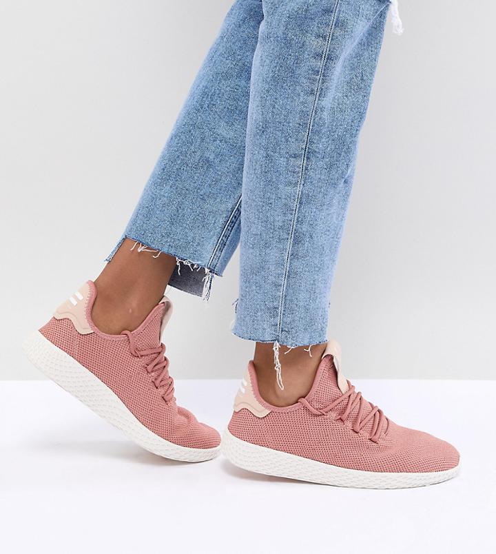 Adidas Originals Pharrell Williams Tennis Hu Sneakers In Pink - Pink