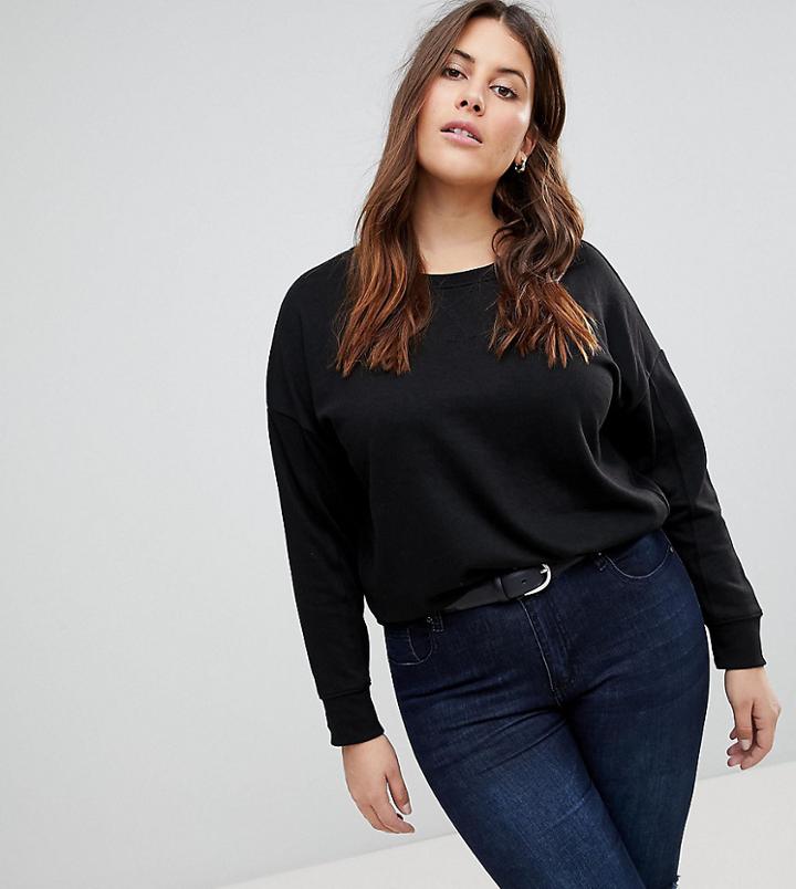 New Look Curve Sweatshirt - Black