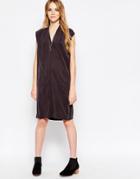 Minimum Sleeveless Shift Dress - 996 Smoke Black