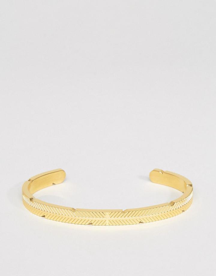 Mister Feather Cuff Bracelet In Gold - Gold