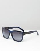 Karl Lagerfeld Square Sunglasses Blue Marble - Blue