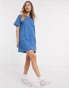 Quiksilver Printed Jersey Dress In Blue-blues