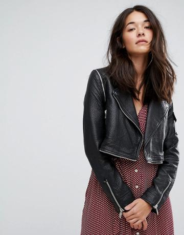 Urban Code Detatchable Biker Jacket - Black