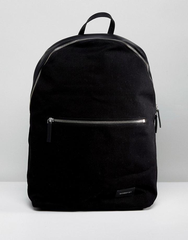 Sandqvist Samuel Backpack In Black - Black