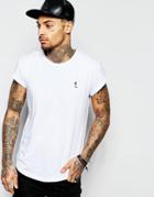 Religion Crew Neck T-shirt With Drop Shoulder - White