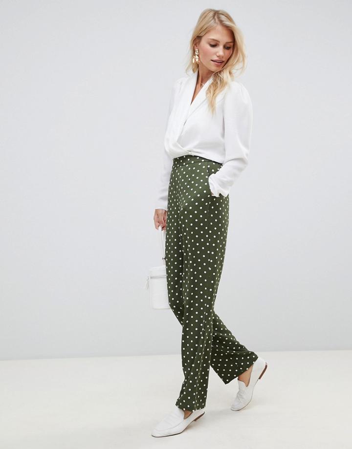Vila Polka Dot Peg Pants - Multi