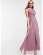 Lipsy Lace Embellished Maxi Dress In Pink