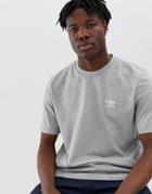 Adidas Originals Essentials T-shirt Gray Dv11641 - Gray