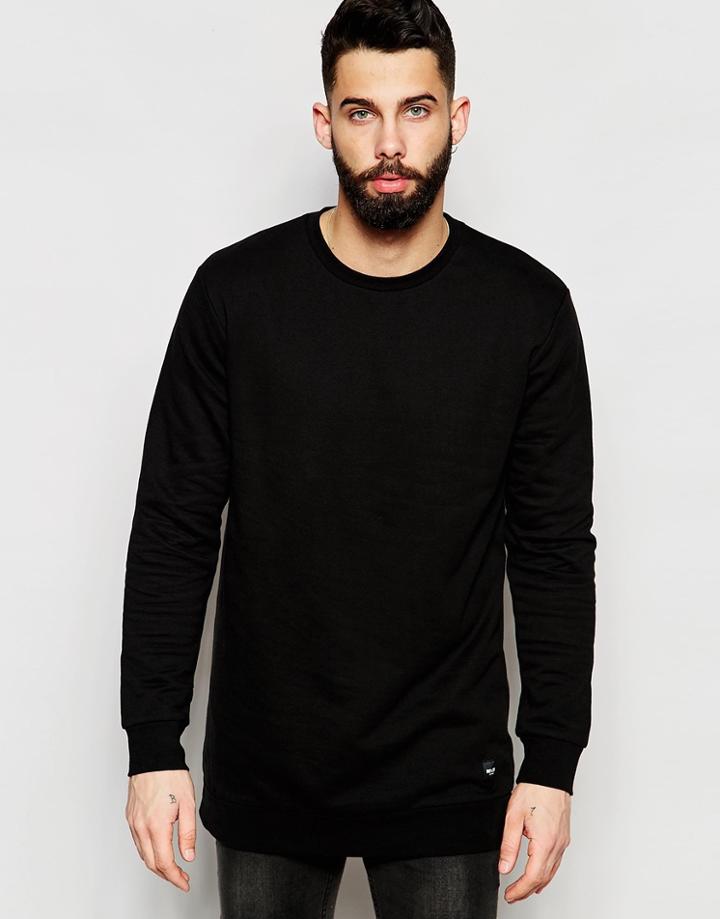 Only & Sons Longline Sweatshirt - Black