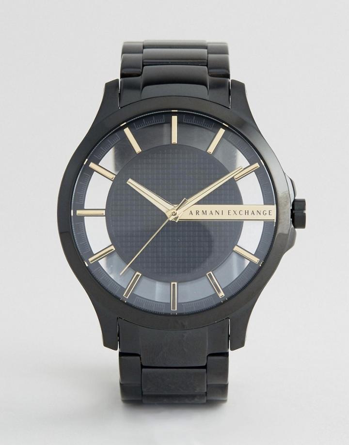 Armani Exchange Ax2192 Stainless Steel Bracelet Watch In Black - Black