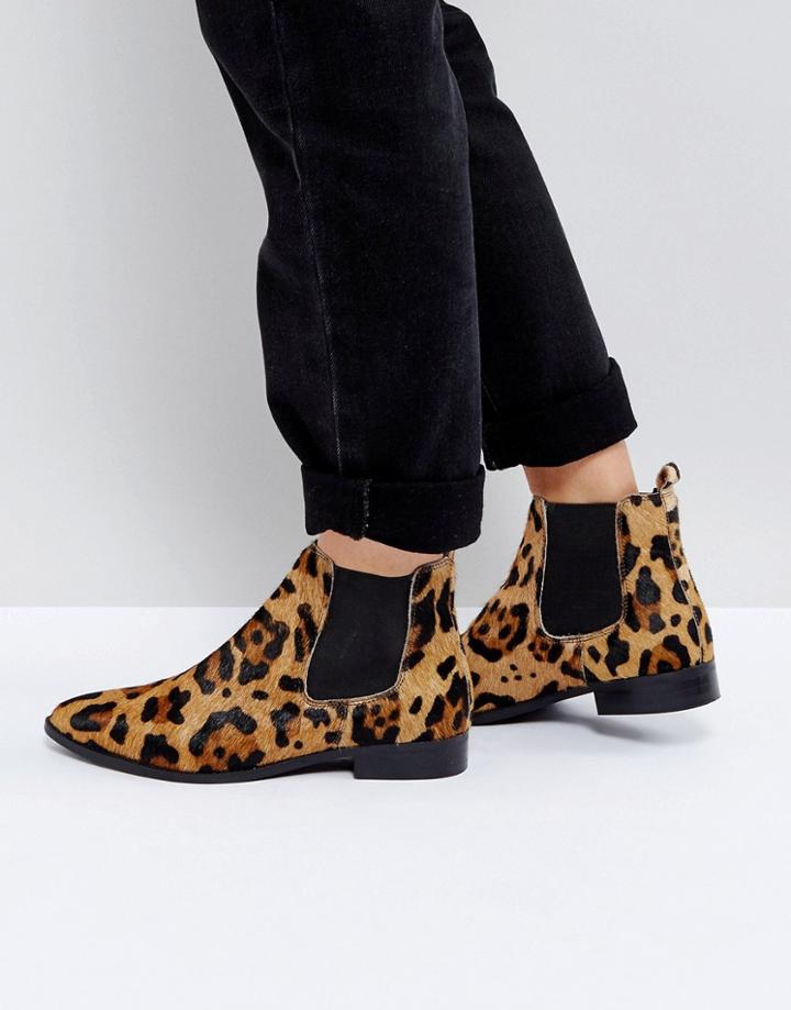 Asos Automatic Leather Chelsea Boots - Multi