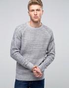 Another Influence Raglan Sleeve Sweater - Gray