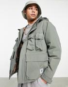 Carhartt Wip Kilda Fleece Lined Utility Jacket In Green
