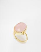 Ashiana Adjustable Stone Ring - Gold