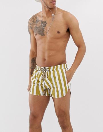 Hermano Two-piece Swim Shorts With Snake Print - White
