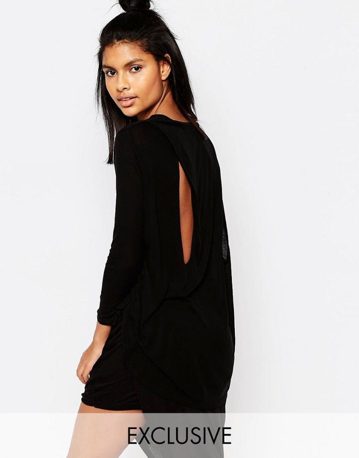 Y.a.s Ribba Loose Top - Black