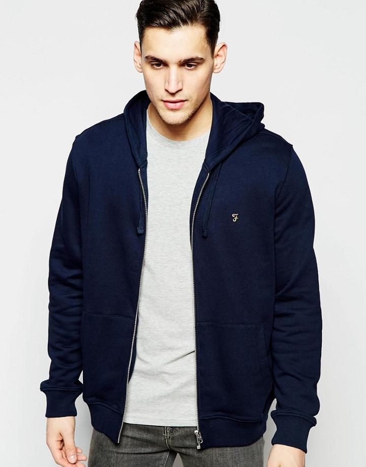 Farah Lightweight Hoodie - Navy
