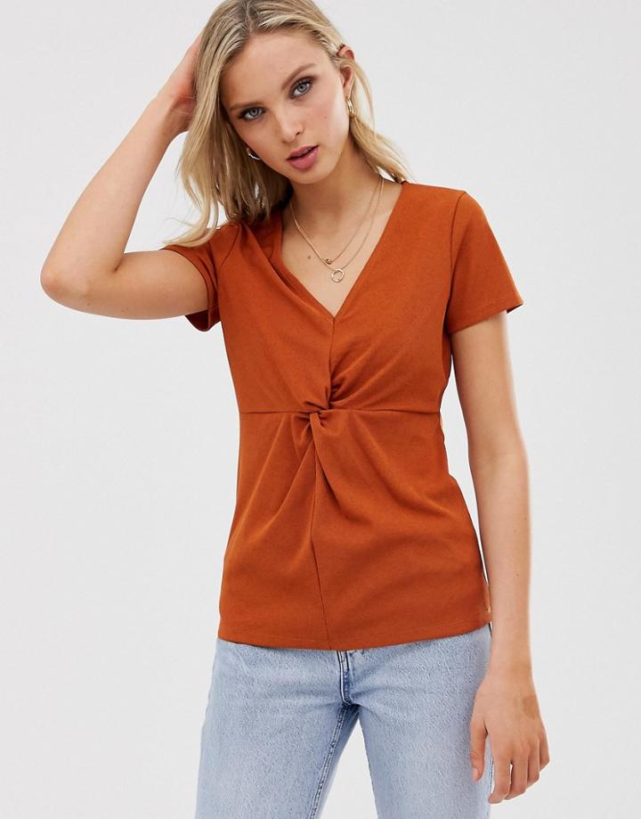 Y.a.s V Neck Top - Orange